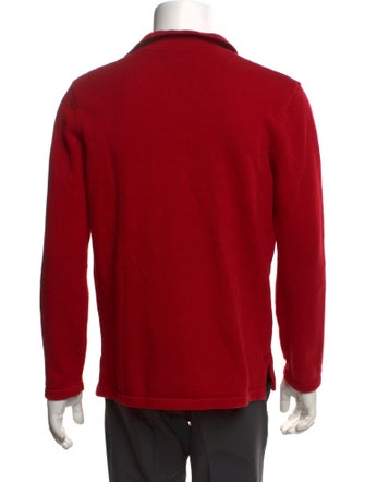 Lauren Jeans Co. Graphic Print V-Neck Polo Sweater