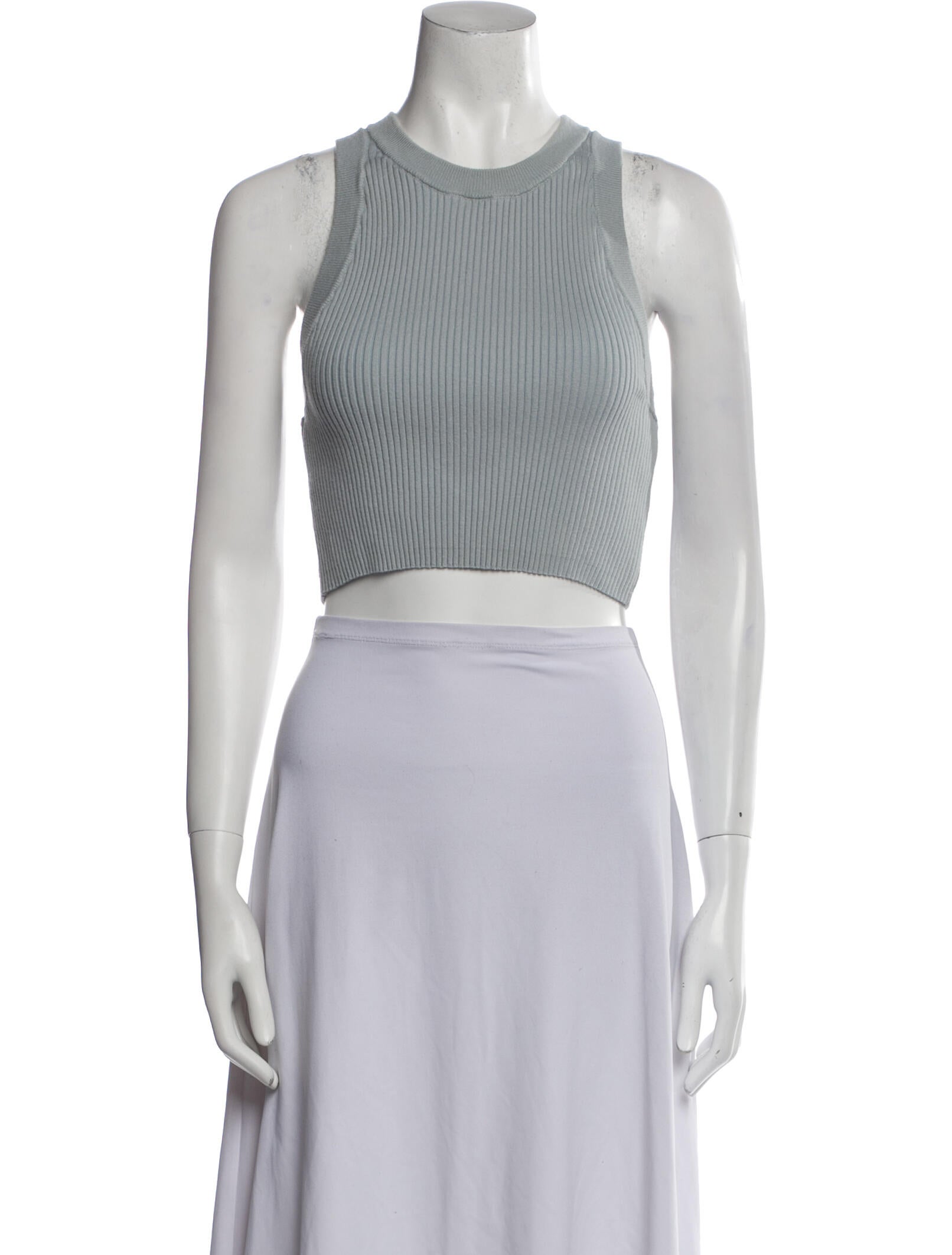 Lunya Crew Neck Sleeveless Crop Top