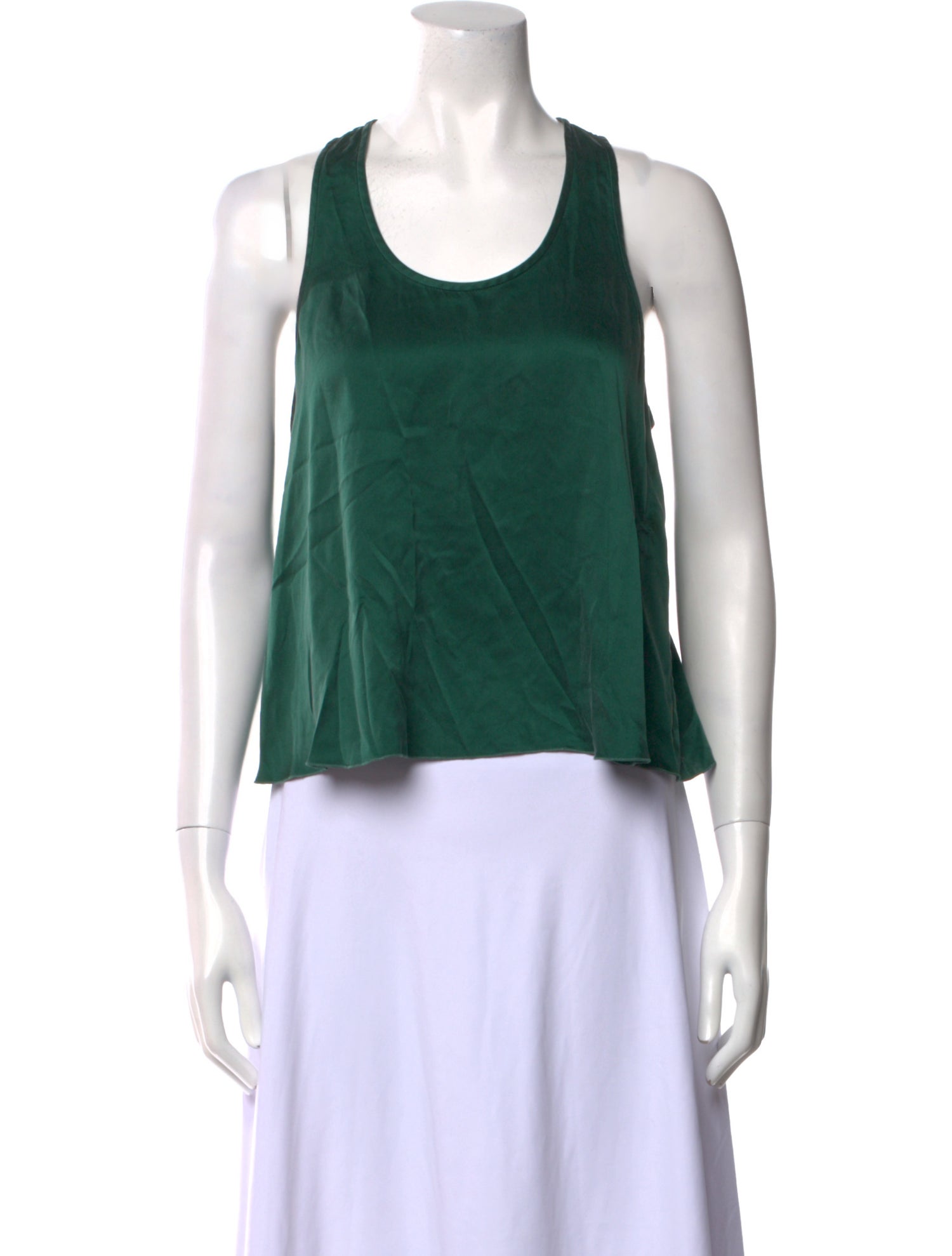 Lunya Silk Scoop Neck Crop Top