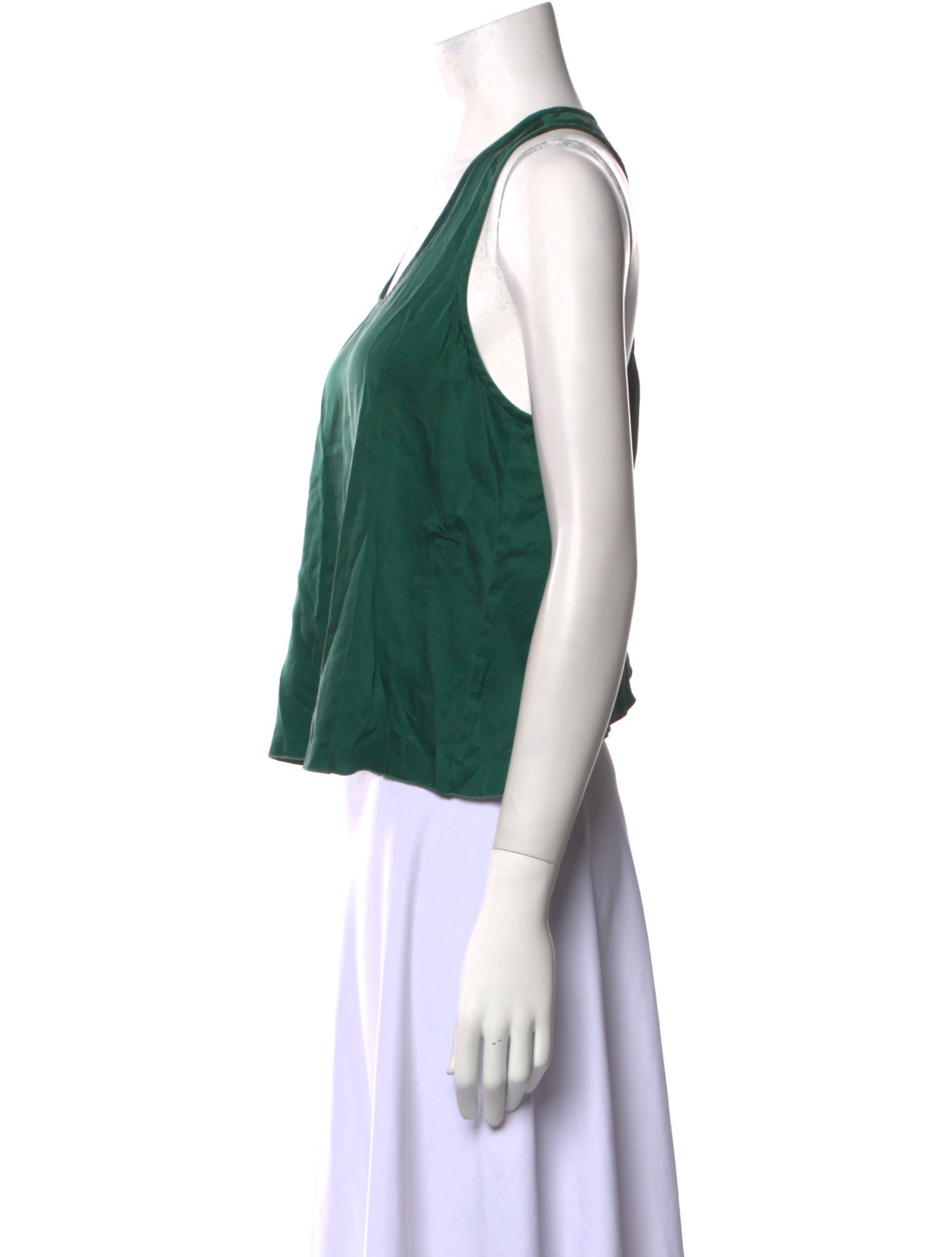 Lunya Silk Scoop Neck Crop Top