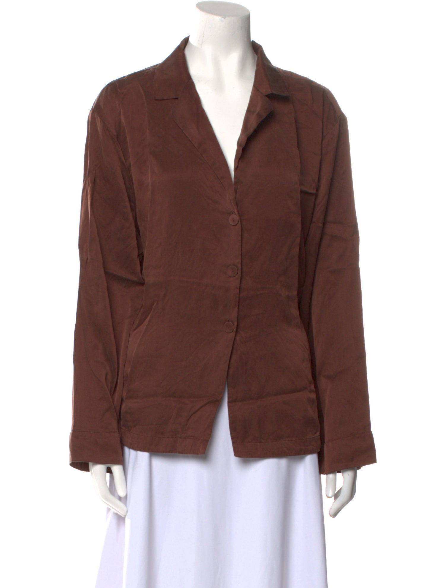 Lunya Long Sleeve Button-Up Top