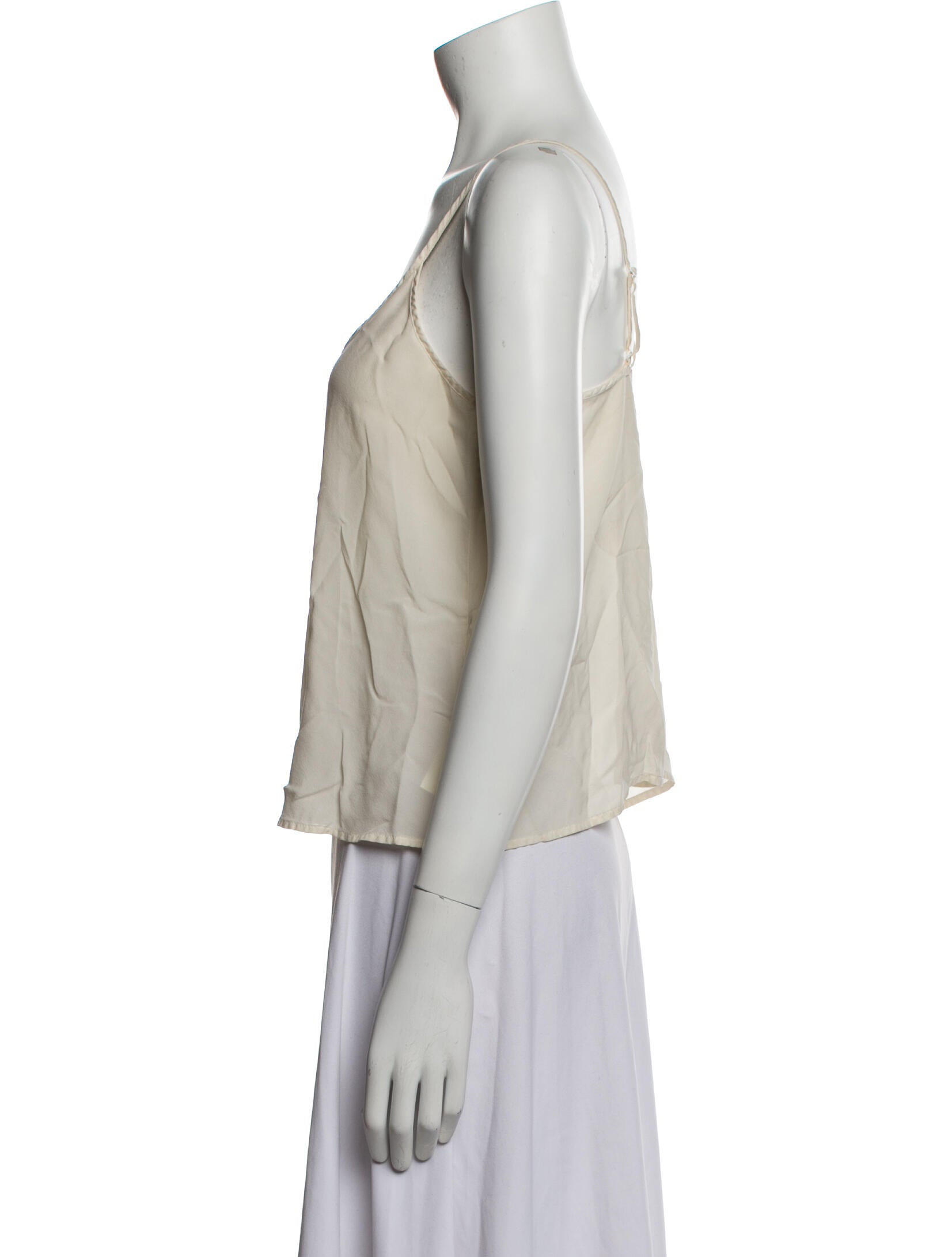 Lunya Silk Scoop Neck Crop Top