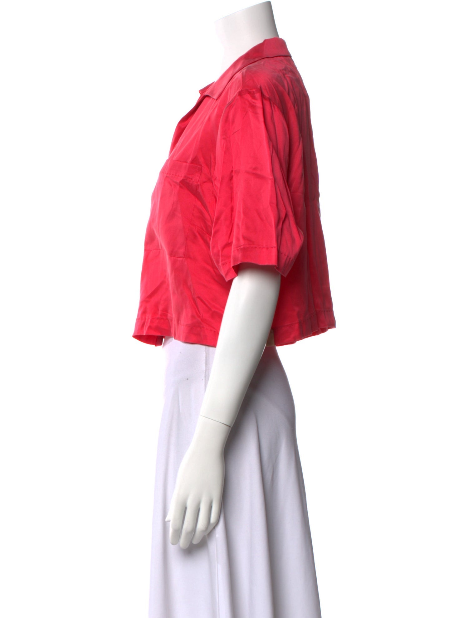 Lunya Silk Short Sleeve Crop Top w/ Tags