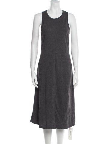 Lunya Dresses Scoop Neck Midi Length Dress L