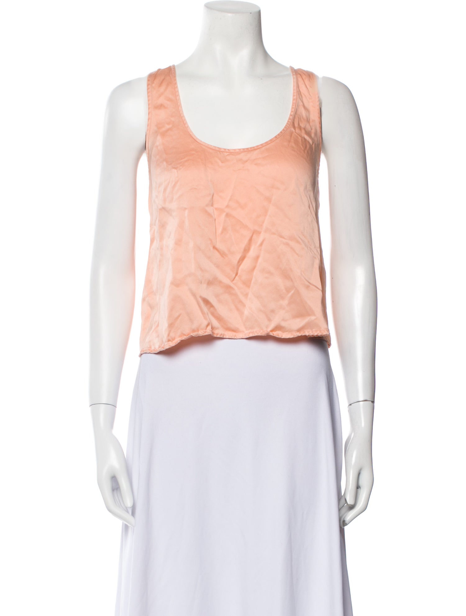 Lunya Silk Scoop Neck Crop Top