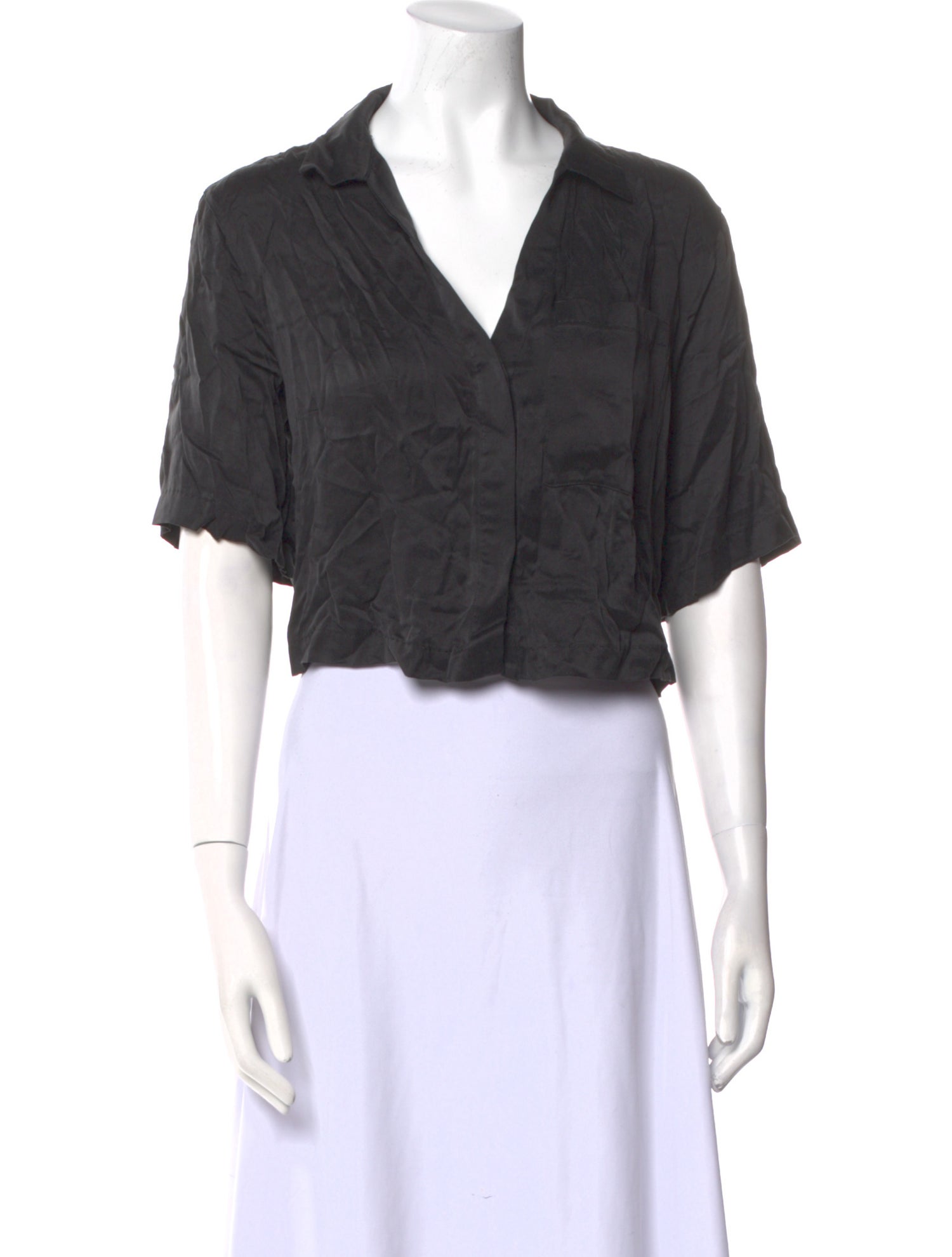 Lunya Silk Short Sleeve Crop Top