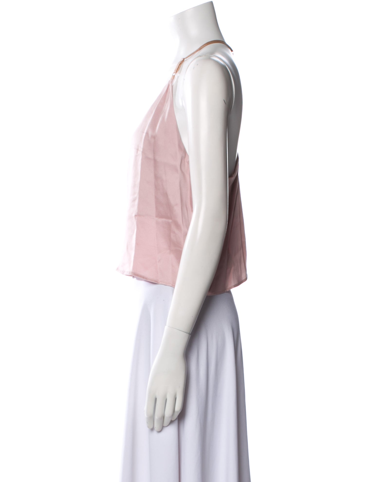 Lunya Silk V-Neck Crop Top