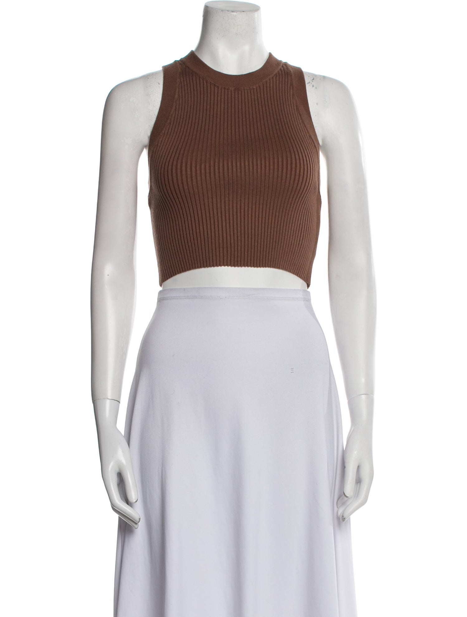Lunya Crew Neck Sleeveless Crop Top