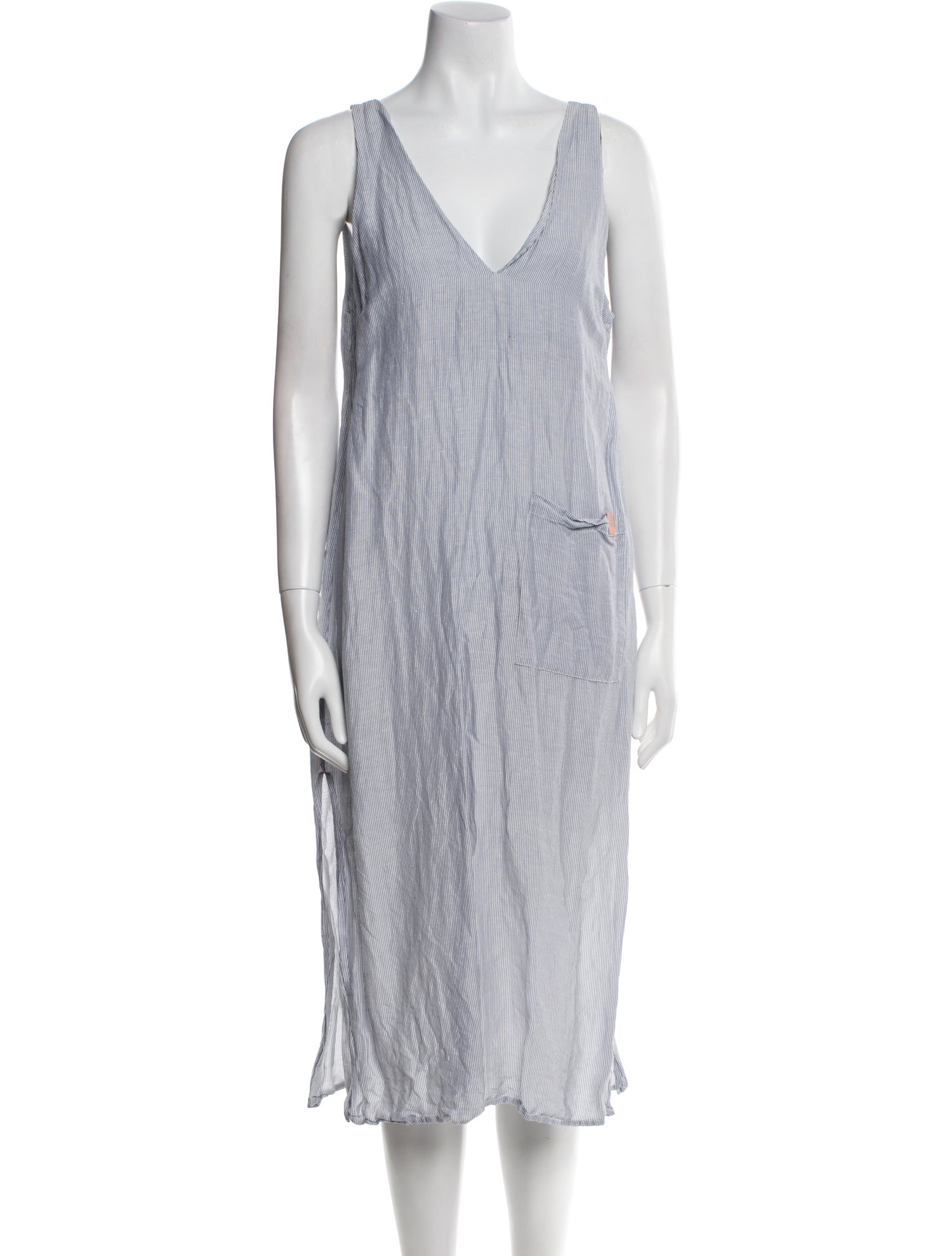 Lunya Striped Midi Length Dress