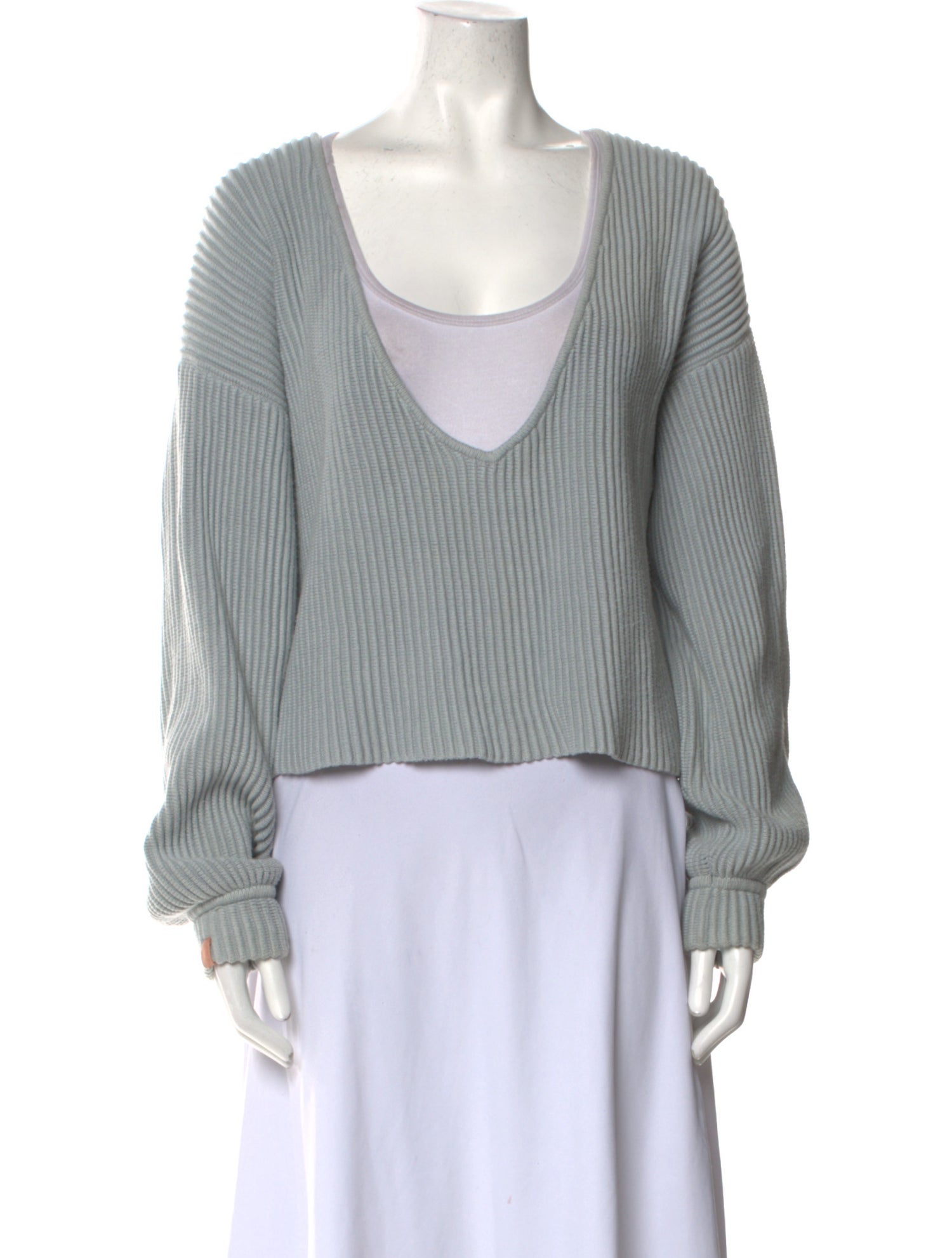 Lunya Plunge Neckline Sweater