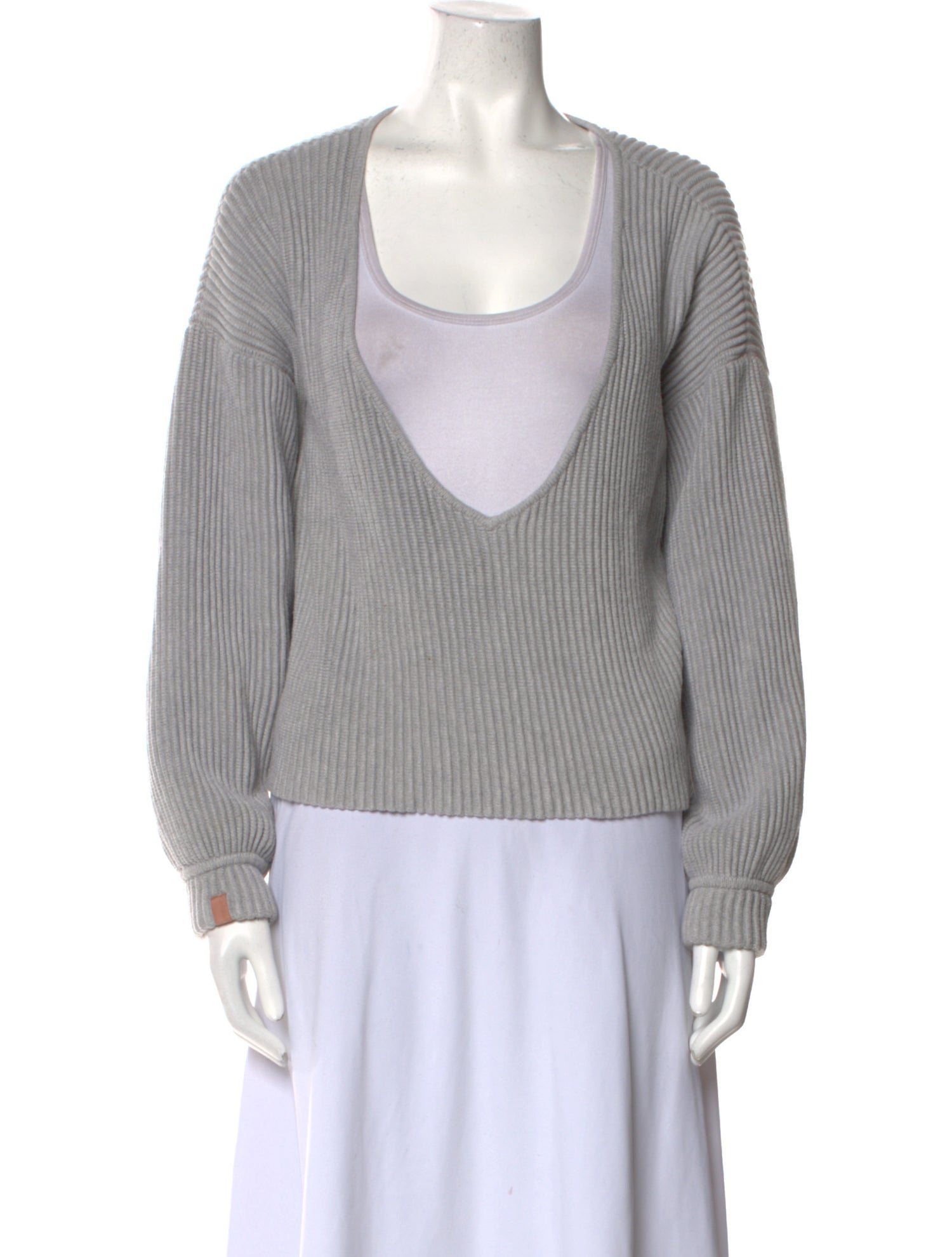 Lunya Plunge Neckline Sweater