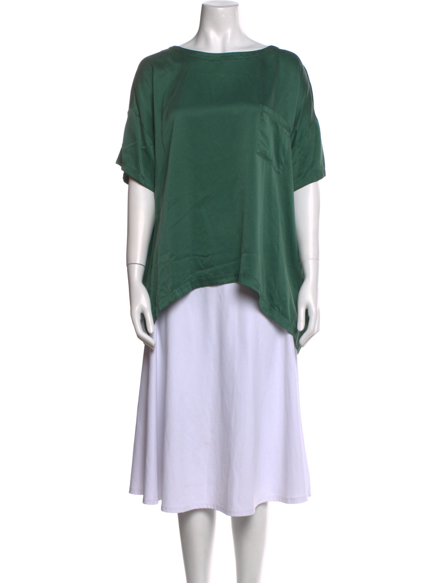 Lunya Silk Bateau Neckline Blouse