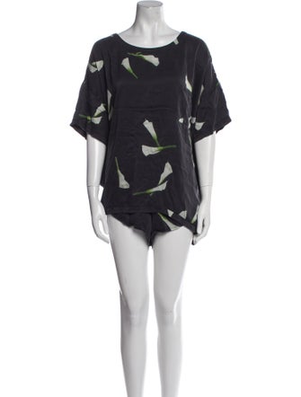 Lunya Silk Floral Print Short Set