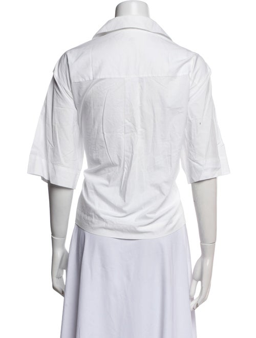 Lunya Three-Quarter Sleeve Button-Up Top