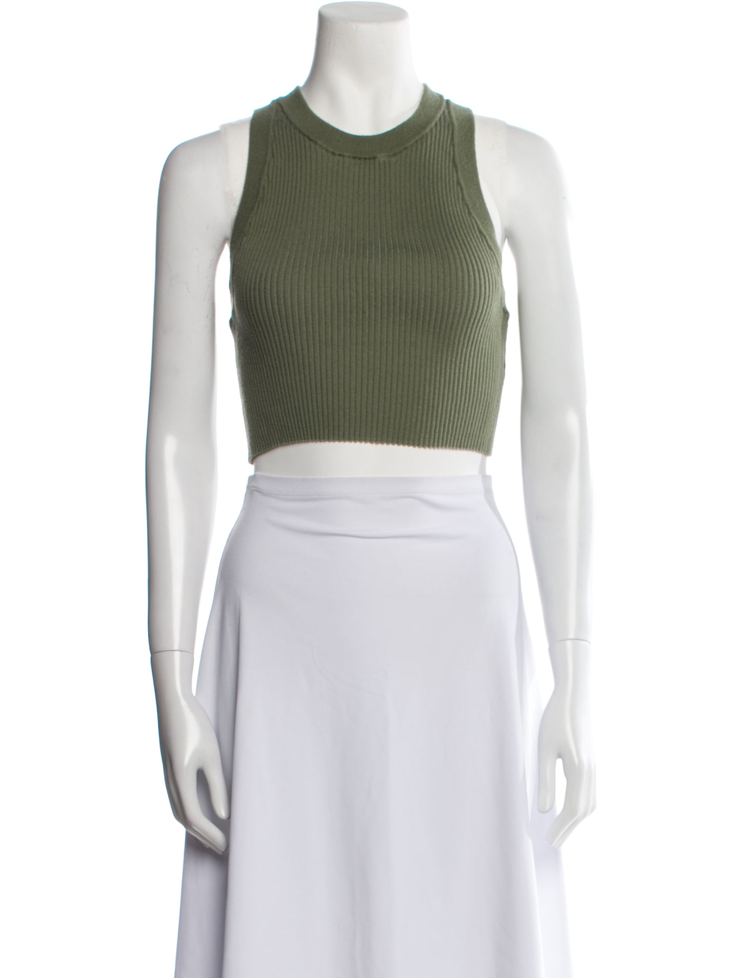 Lunya Crew Neck Sleeveless Crop Top