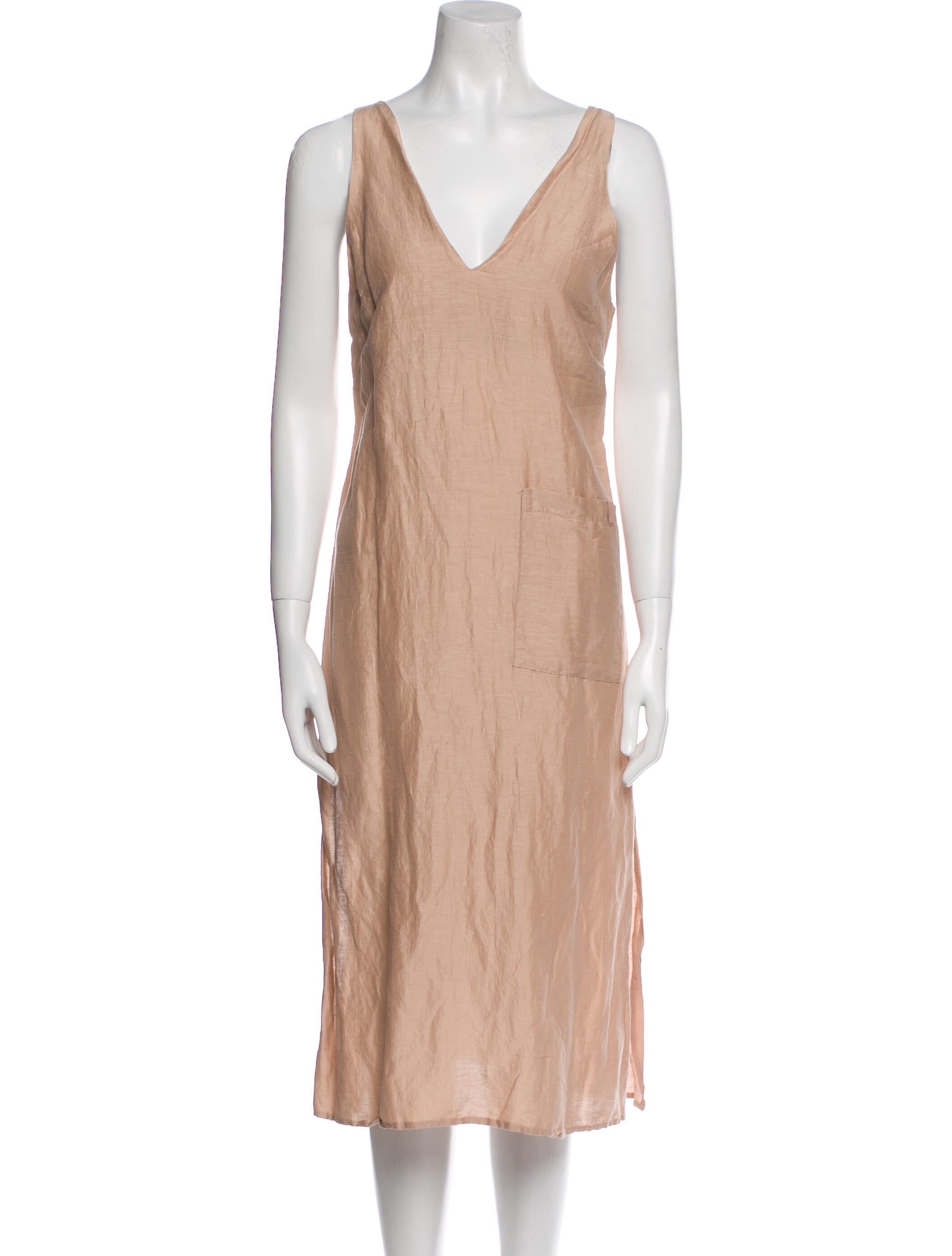 Lunya V-Neck Midi Length Dress