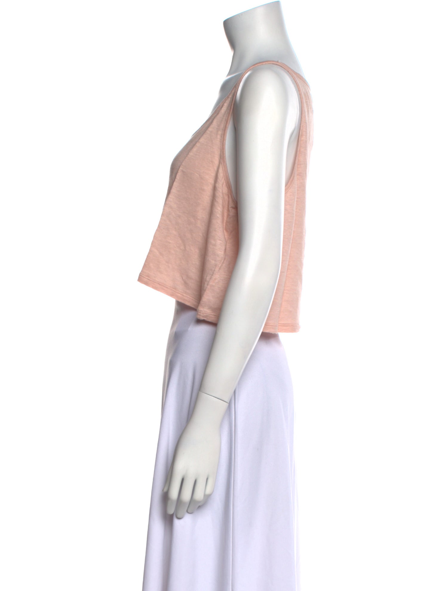 Lunya Linen Scoop Neck Crop Top
