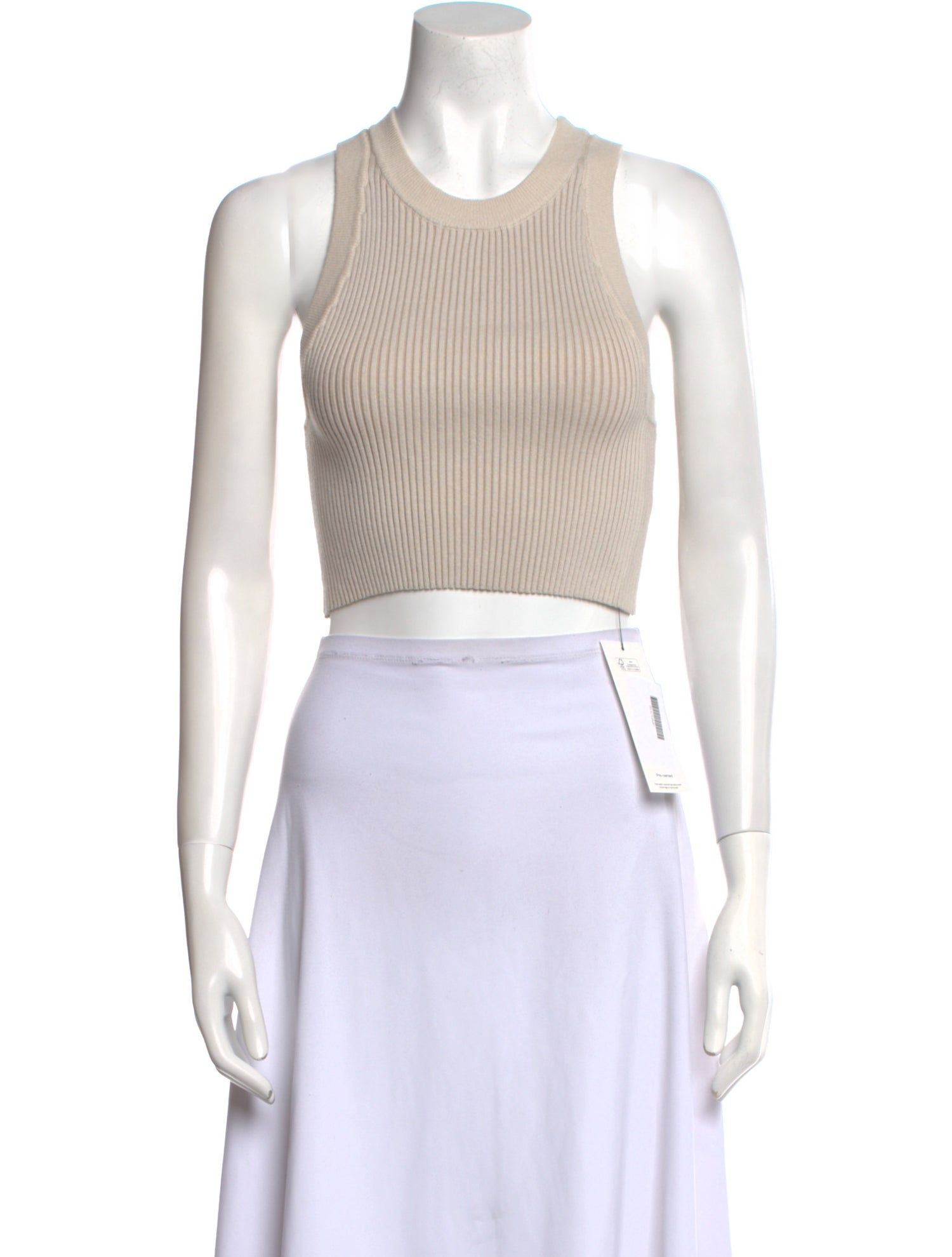 Lunya Crew Neck Sleeveless Crop Top