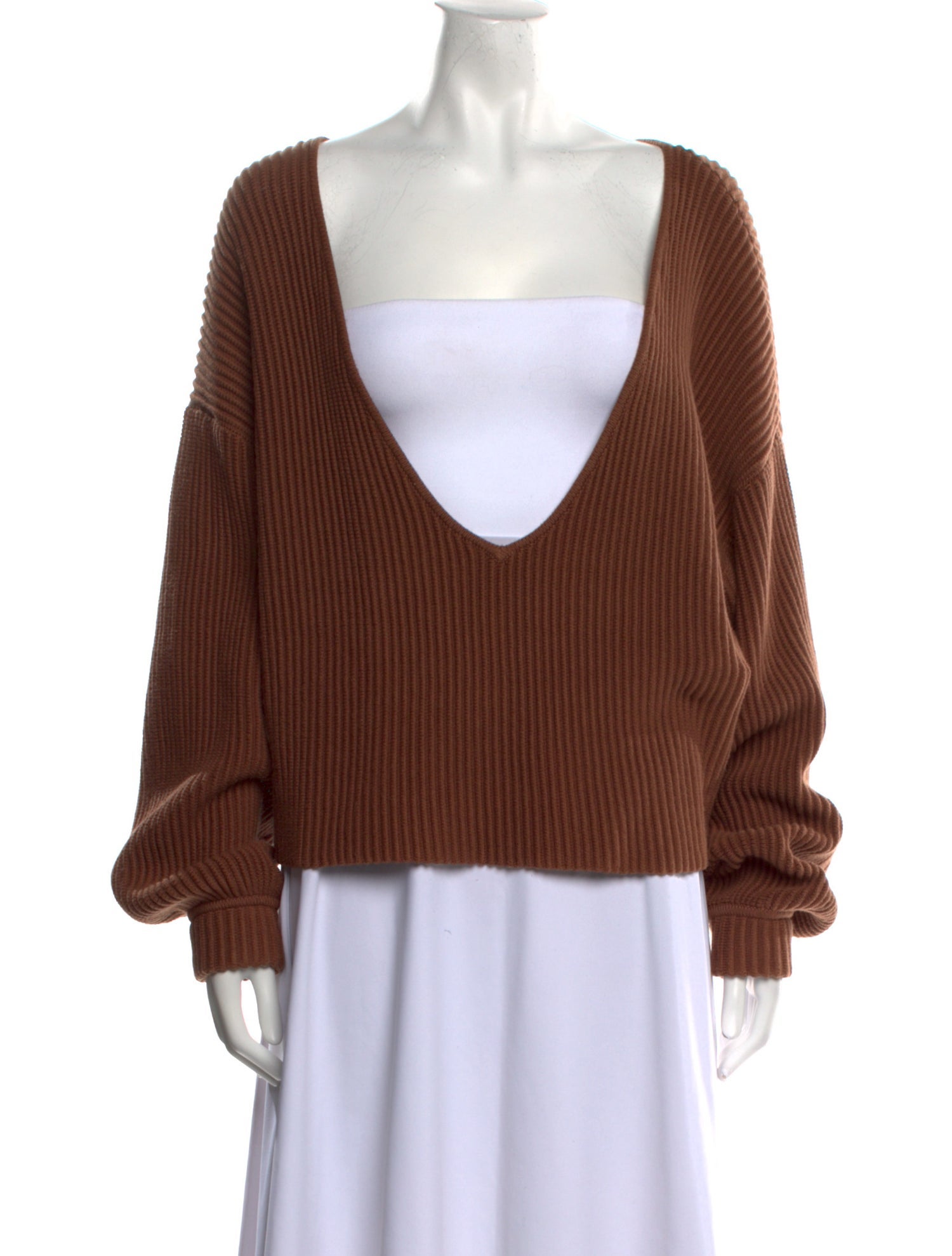 Lunya Plunge Neckline Sweater