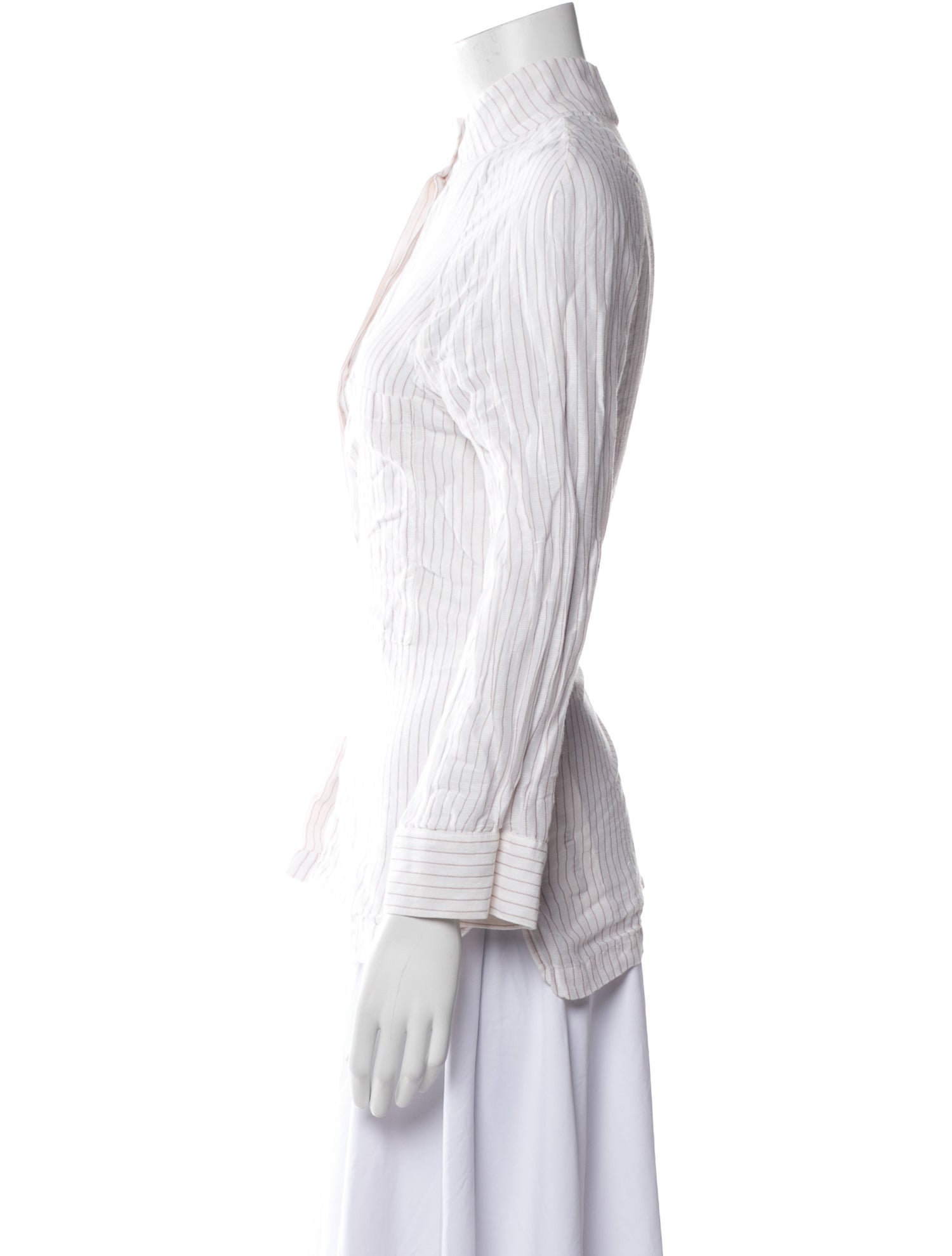 Lunya Linen Striped Button-Up Top