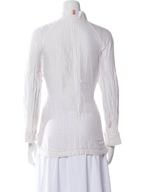 Lunya Linen Striped Button-Up Top