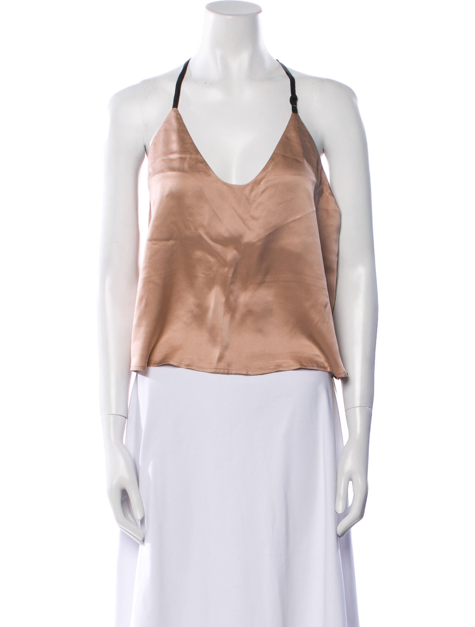 Lunya Silk V-Neck Crop Top