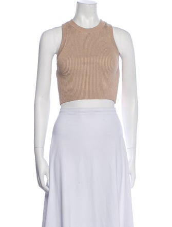 Lunya Crew Neck Sleeveless Crop Top