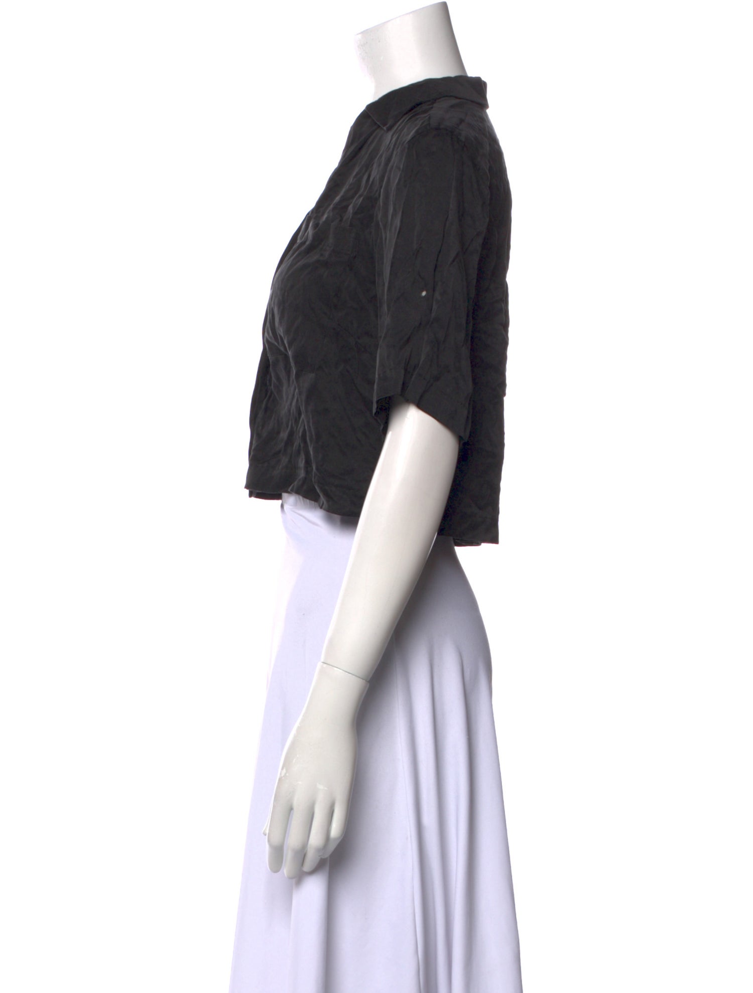 Lunya Silk V-Neck Crop Top