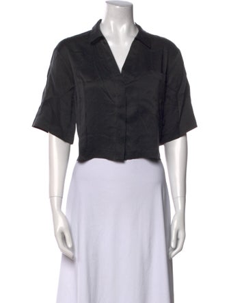 Lunya Silk Short Sleeve Crop Top