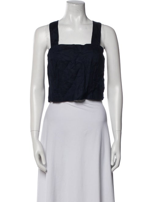 Lunya Linen Square Neckline Crop Top