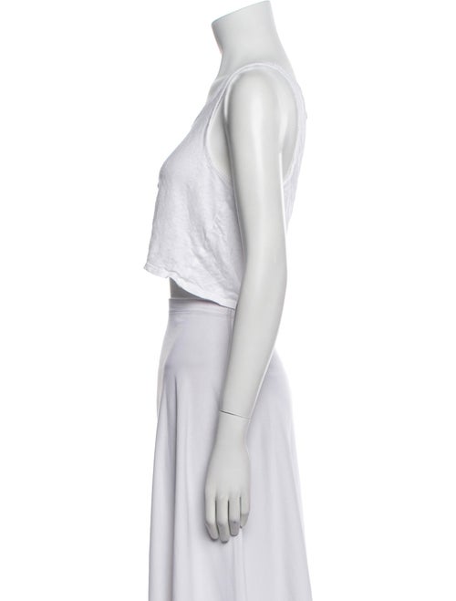 Lunya Linen Scoop Neck Crop Top