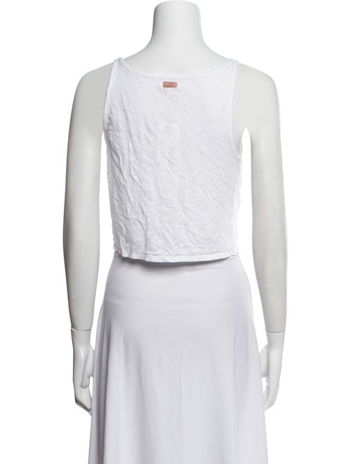 Lunya Linen Scoop Neck Crop Top