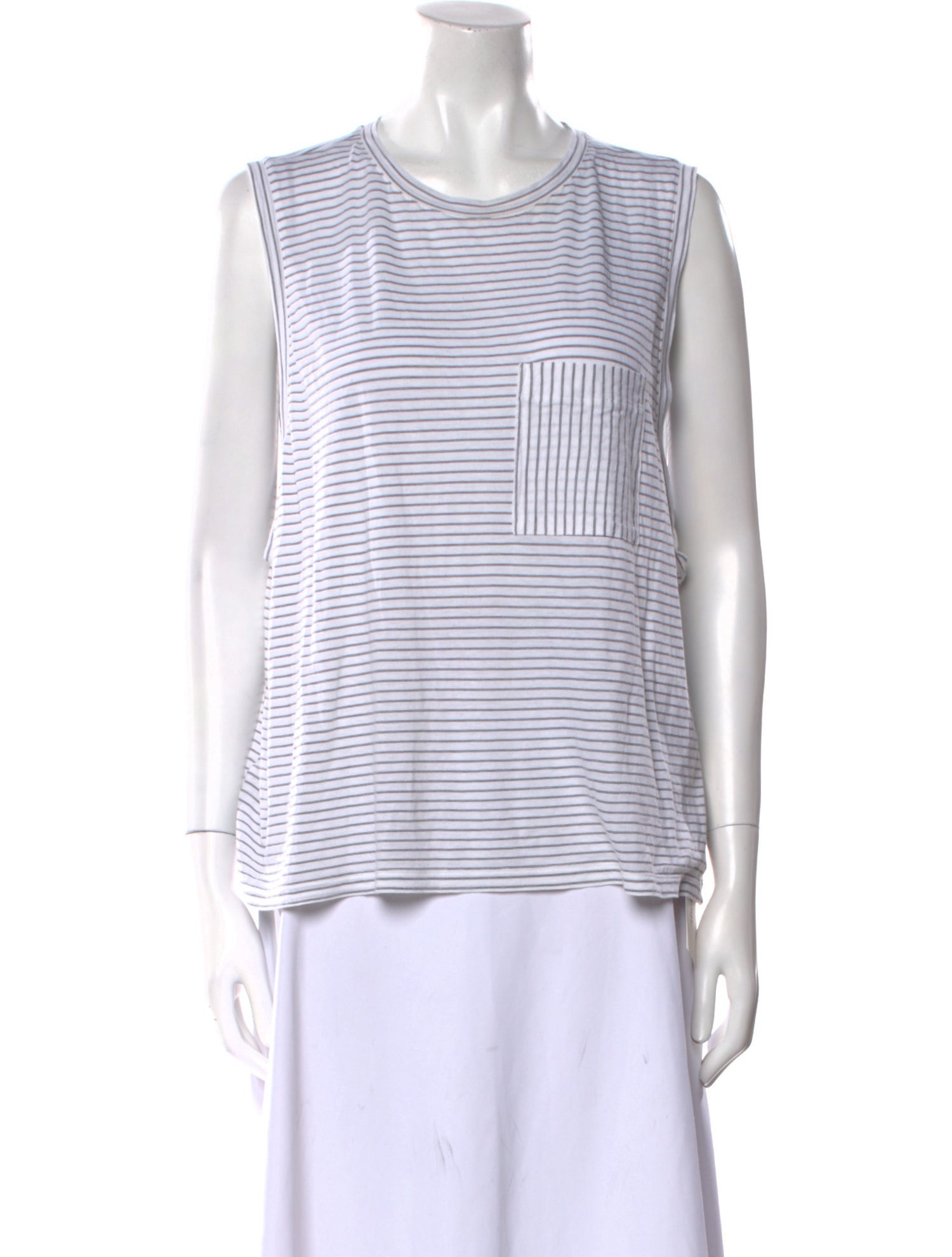Lunya Striped Crew Neck Top