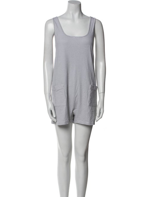 Lunya Striped Scoop Neck Romper