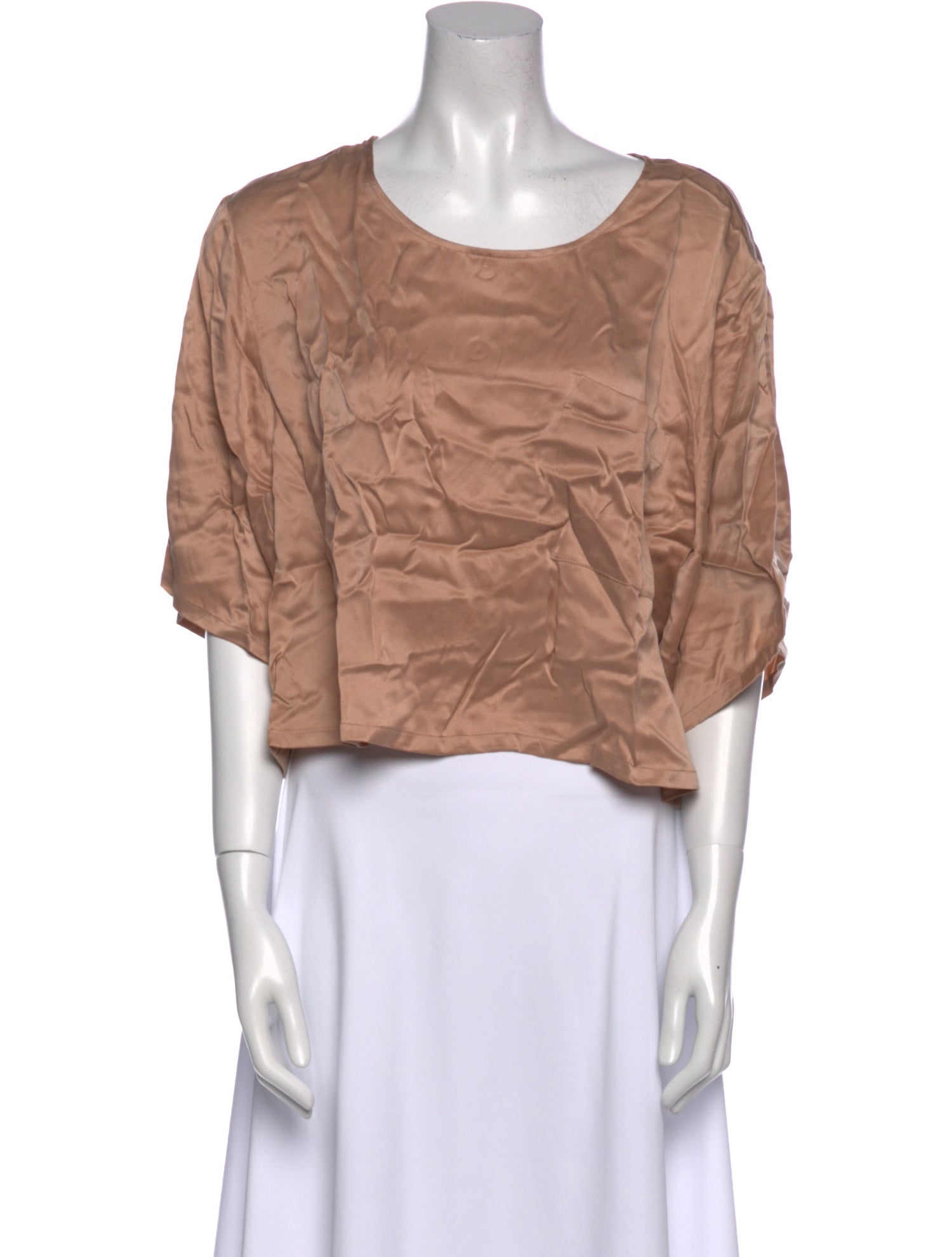 Lunya Silk Scoop Neck Crop Top