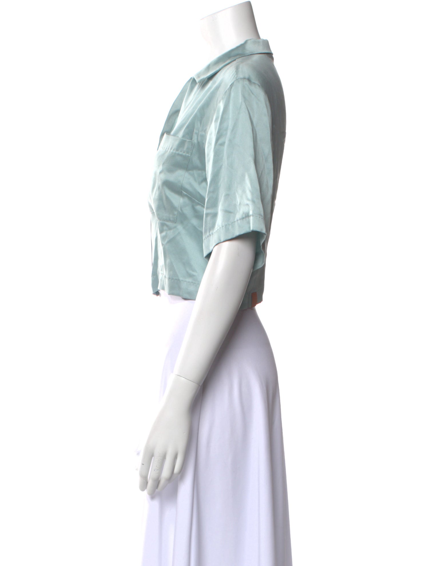 Lunya Silk Short Sleeve Crop Top w/ Tags