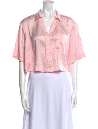 Lunya V-Neck Short Sleeve Crop Top