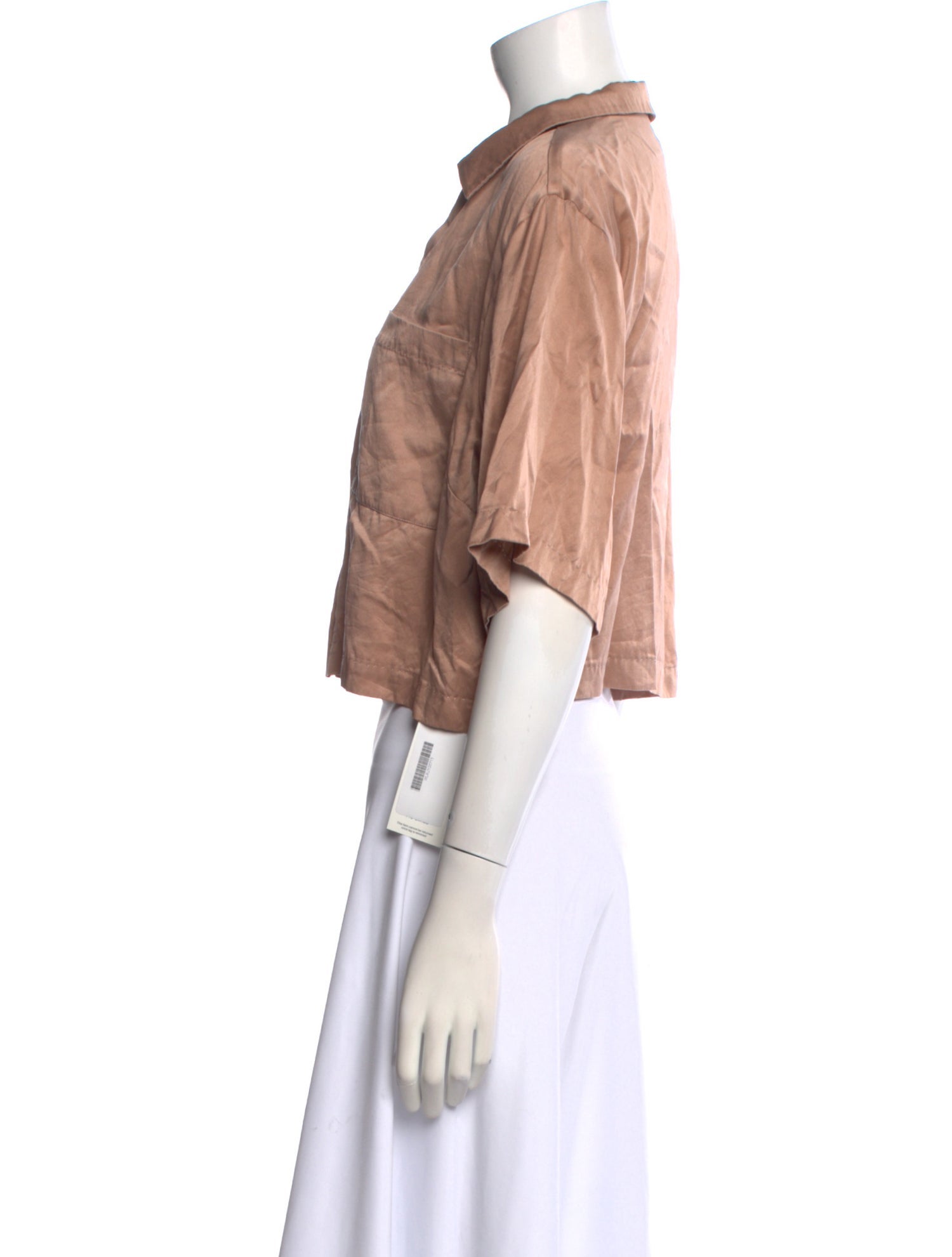 Lunya V-Neck Short Sleeve Crop Top