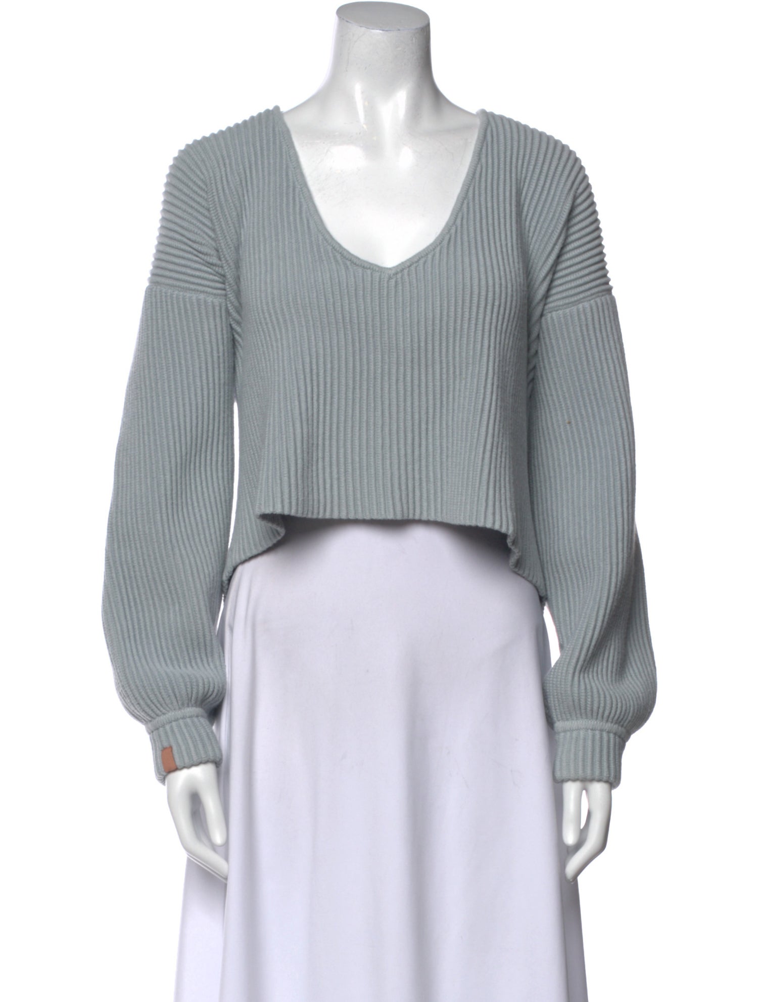 Lunya Striped V-Neck Crop Top