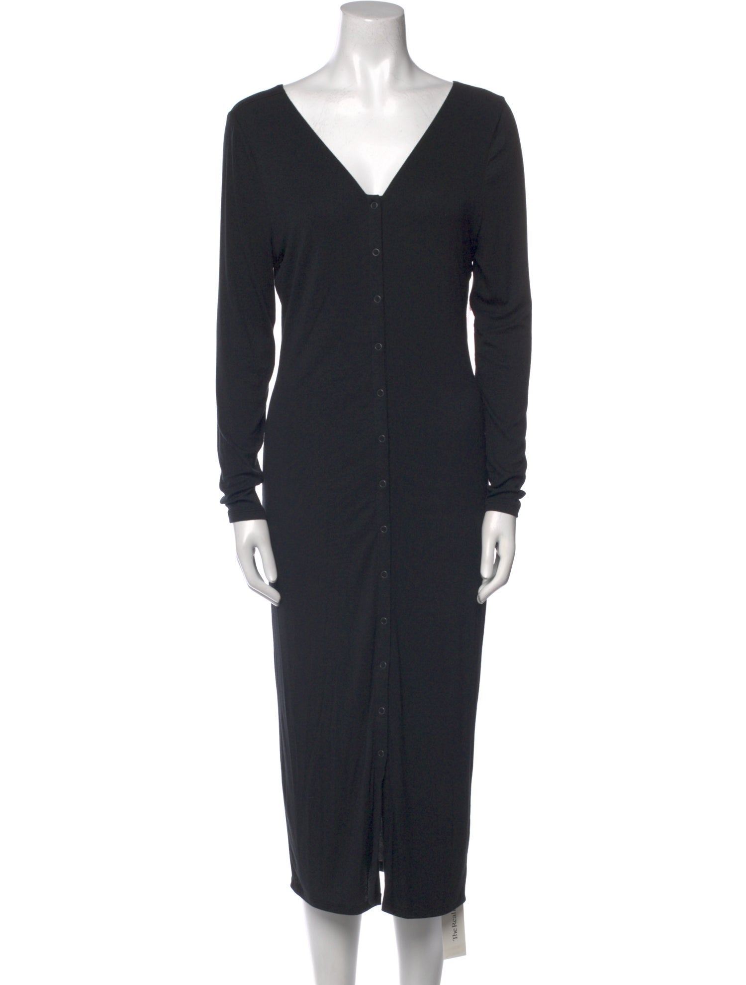 Lunya V-Neck Midi Length Dress