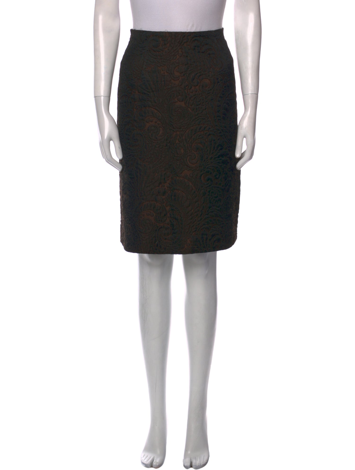 Lavin Patterned Knee-Length Skirt