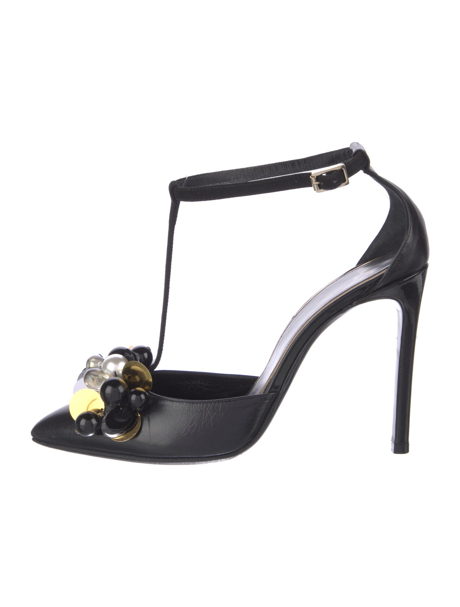 Lavin Leather T-Strap Pumps