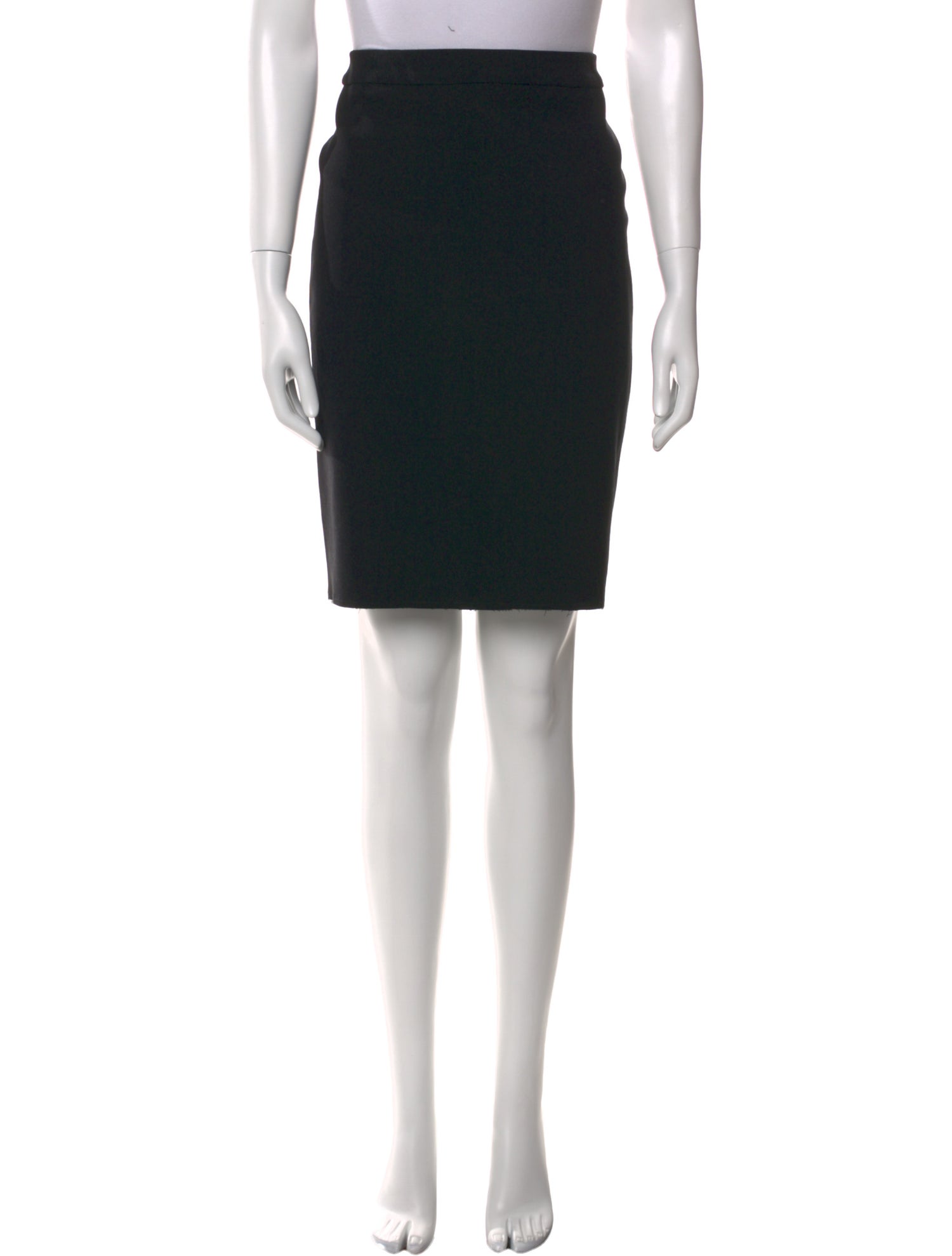 Lavin Raw-Edge Trim Knee-Length Skirt