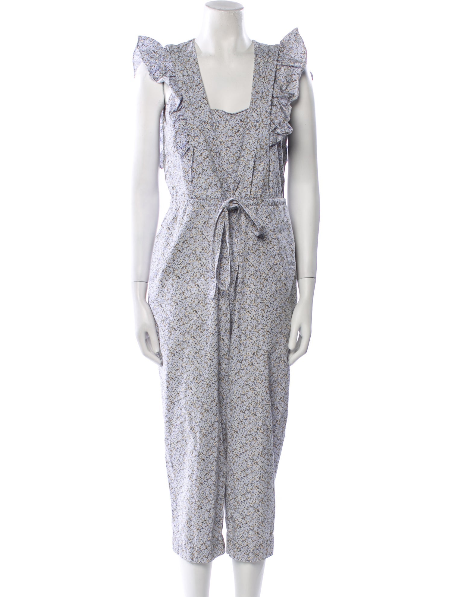 La Vie Rebecca Taylor Printed Square Neckline Jumpsuit