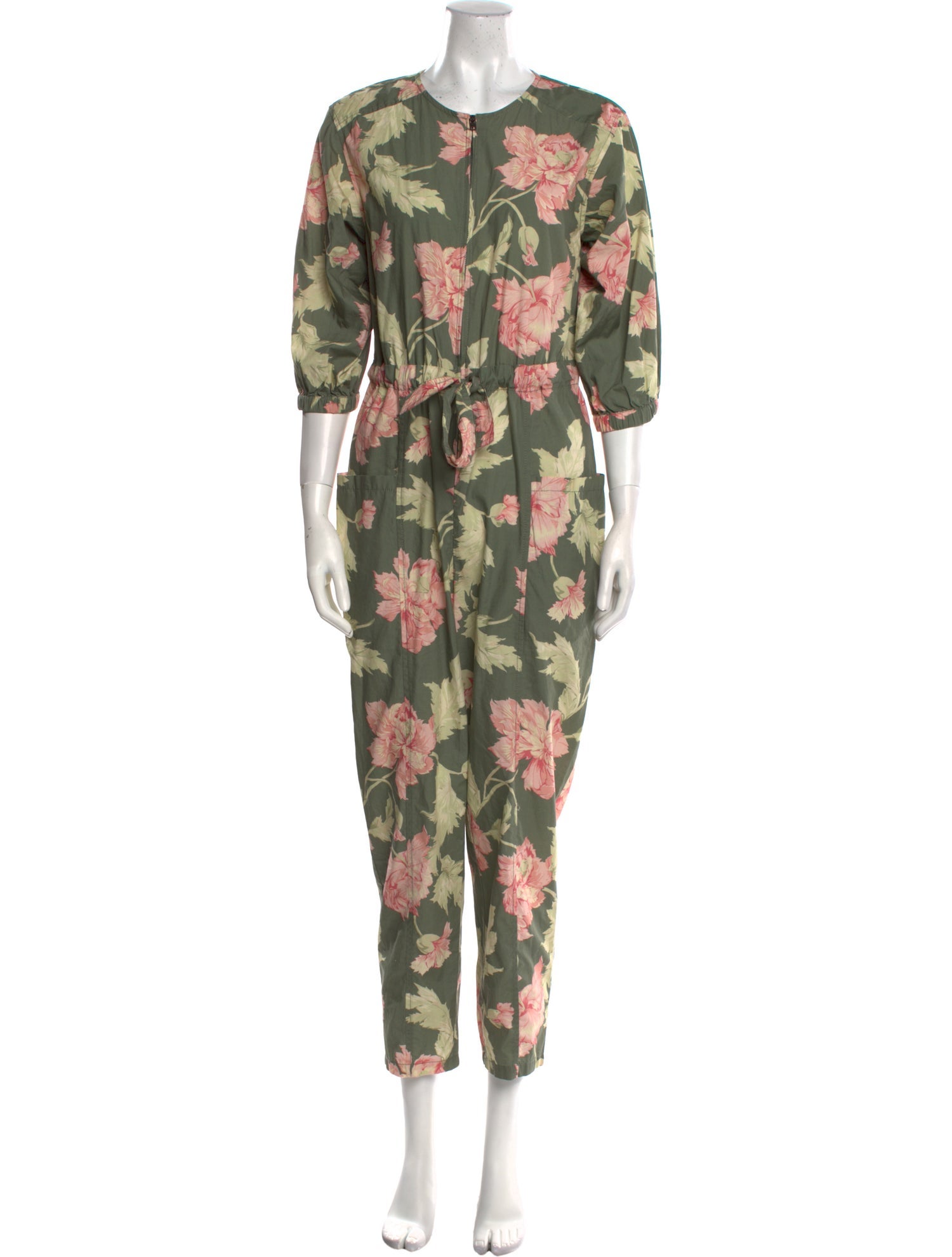 La Vie Rebecca Taylor Printed Crew Neck Jumpsuit