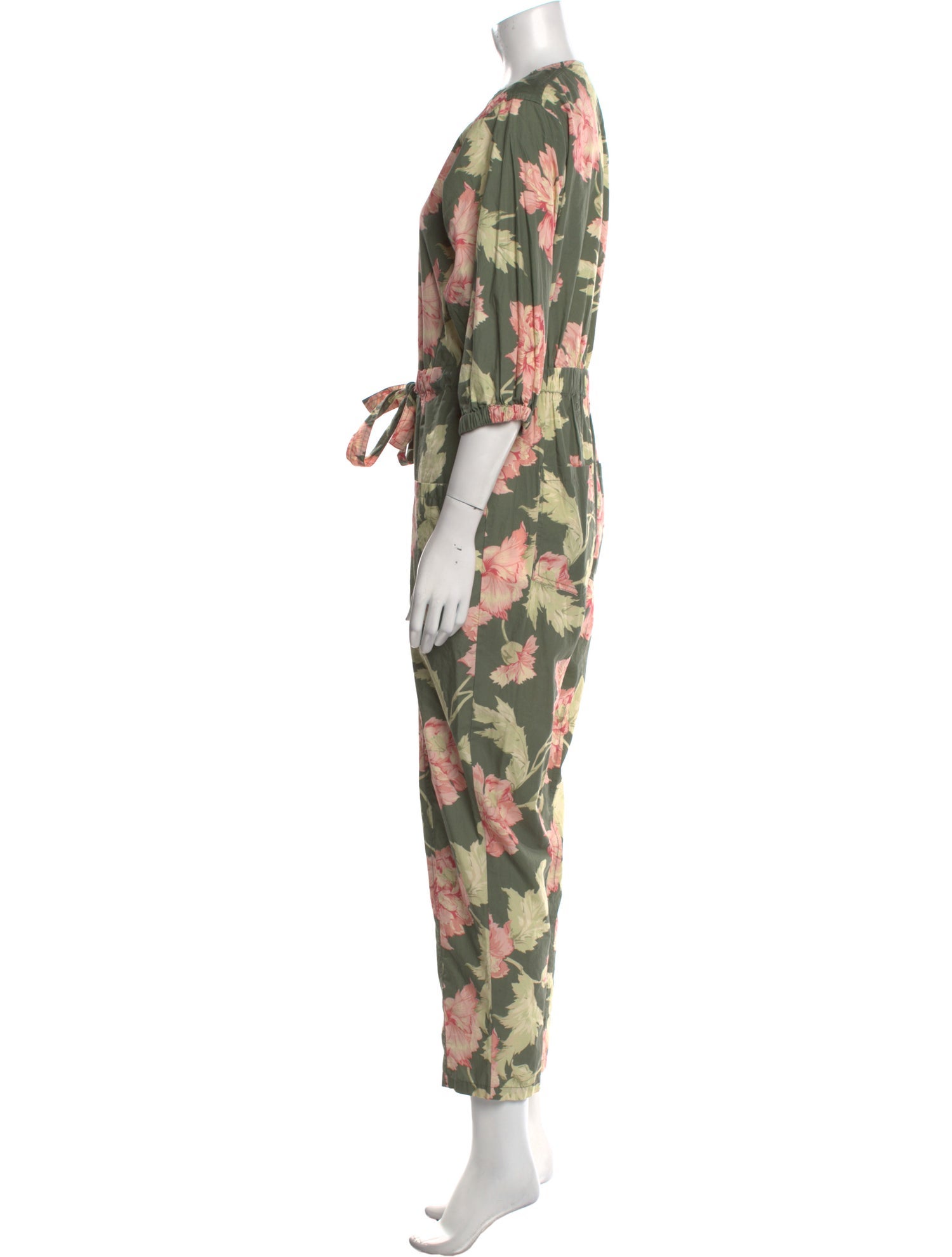La Vie Rebecca Taylor Printed Crew Neck Jumpsuit
