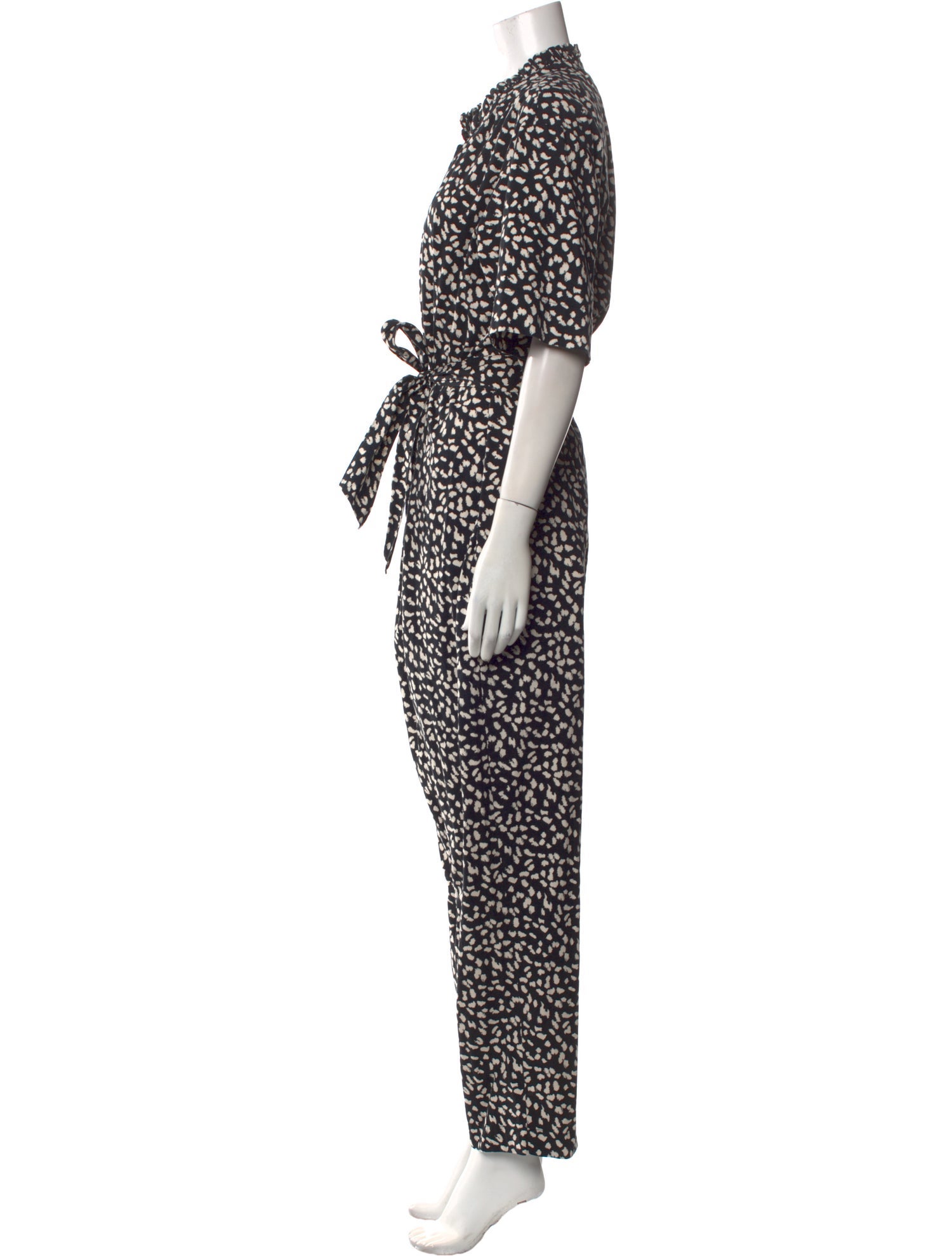 La Vie Rebecca Taylor Printed Mock Neck Jumpsuit w/ Tags