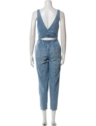 La Vie Rebecca Taylor Plunge Neckline Jumpsuit