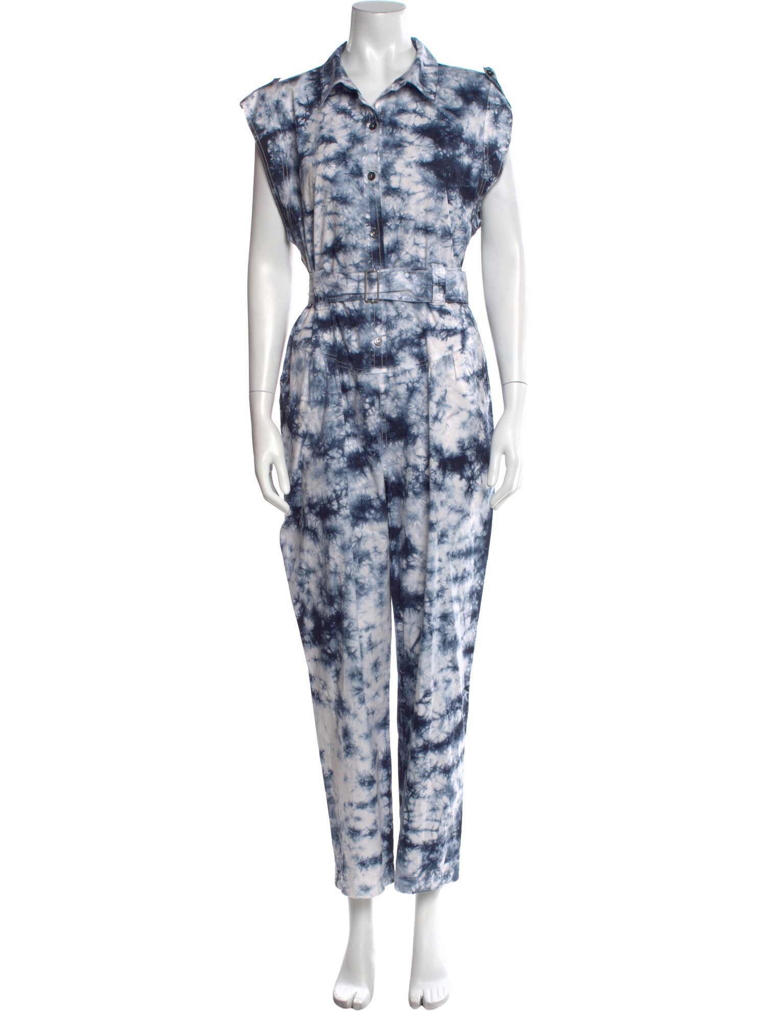 La Vie Rebecca Taylor Tie-Dye Print Jumpsuit