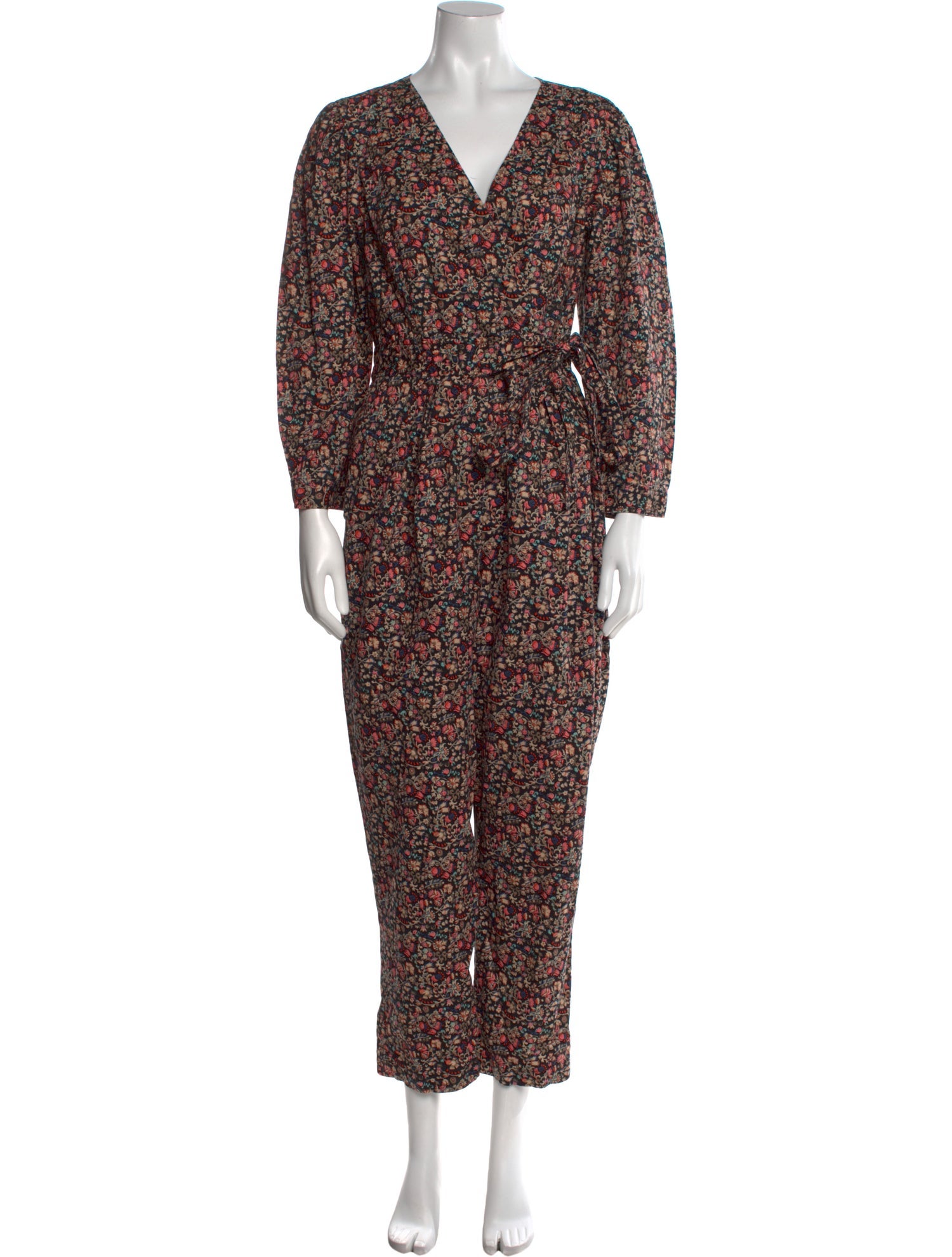 La Vie Rebecca Taylor Printed V-Neck Jumpsuit